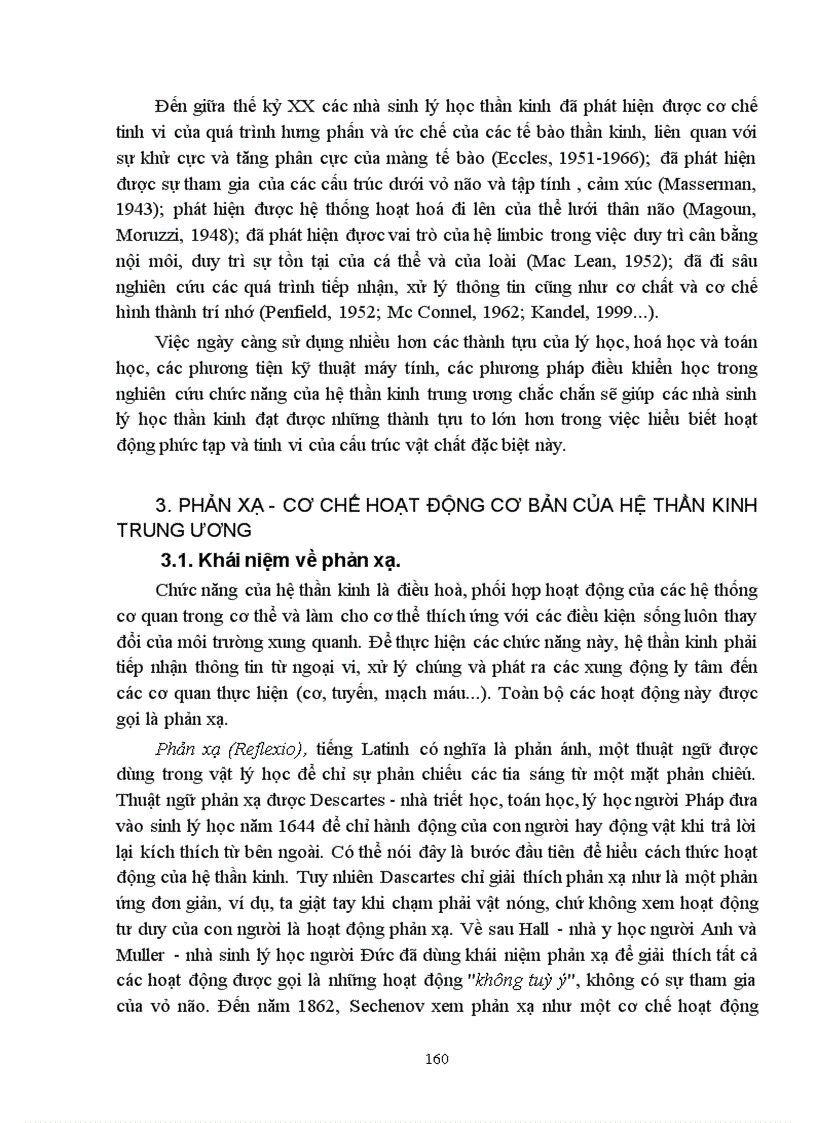 image for page Bài giảng sinh lý hệ thần kinh trung ương