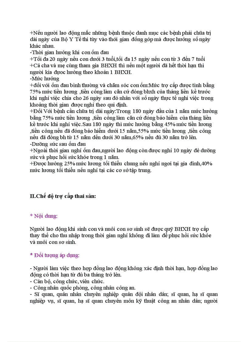 image for page Bài tập Những nội dung cơ bản của bảo hiểm xã hội Việt Nam