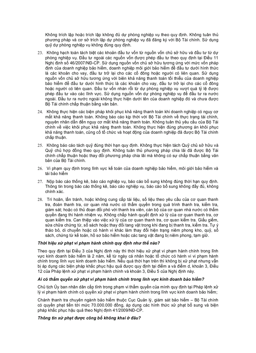 image for page Vi phạm hành chính trong lĩnh vực KDBảo hiểm Hành vi và hình phạt áp dụng