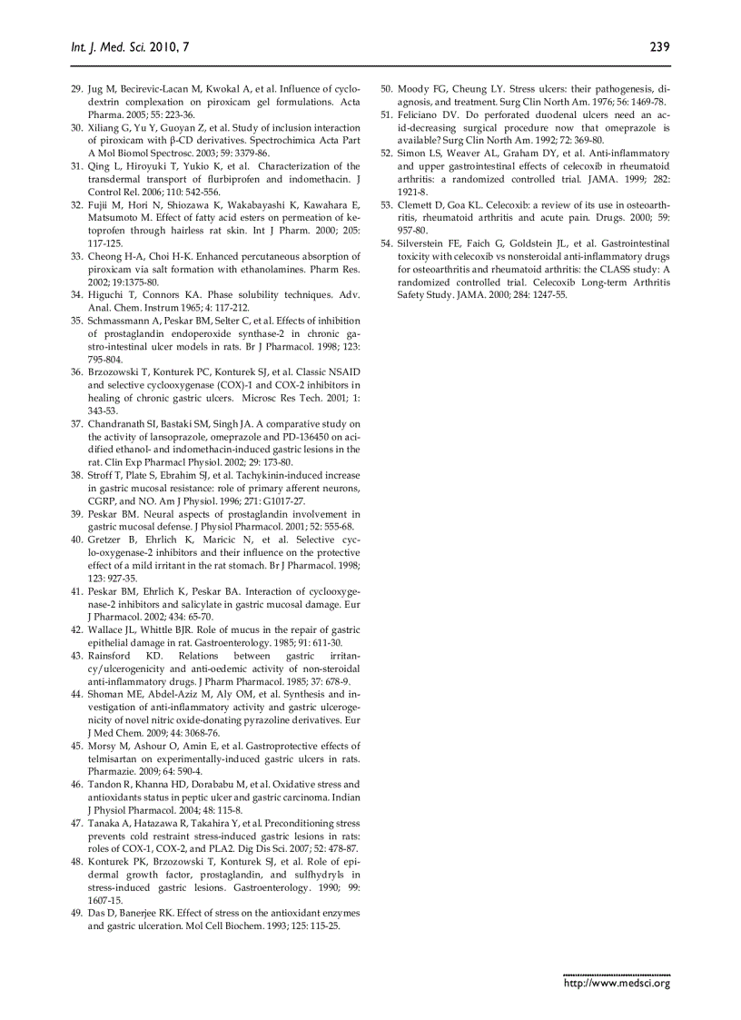 image for page Báo cáo y học Influence of Cyclodextrin Complexation with NSAIDs on NSAID Cold Stress Induced Gastric Ulceration in Rats