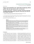 Báo cáo y học Changes of uterine blood flow after vaginal radical trachelectomy VRT in patients with early stage uterine invasive cervical cancer