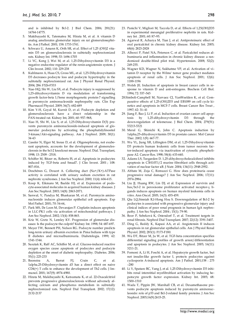 image for page Báo cáo y học 1 25 dihydroxyvitamin D3 decreases adriamycin induced podocyte apoptosis and loss