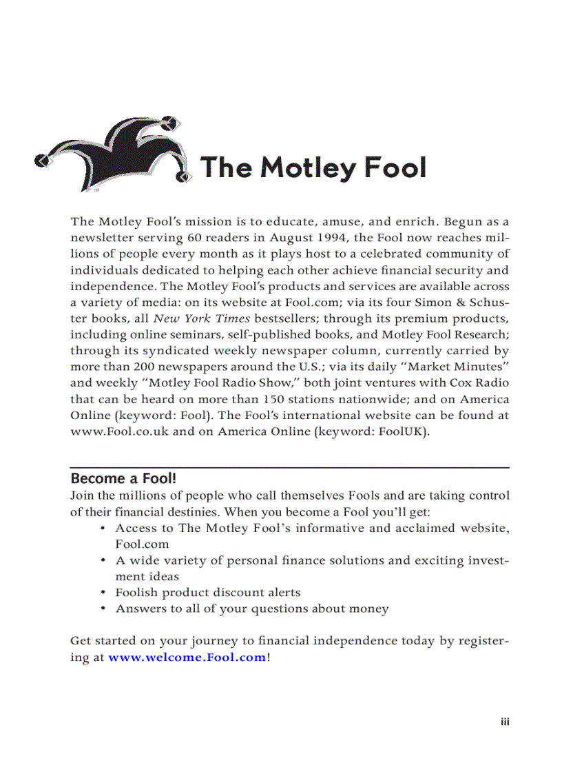 The Motley Fool Money Guide pdf