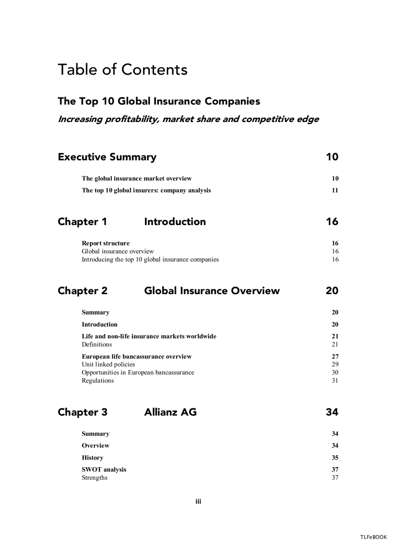 Reuters business insights the top 10 global insura nce companies sept 2004 ebook tlfebook pdf