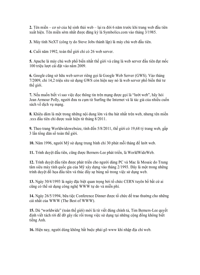 image for page 20 sự thật khá thú vị về World Wide Web WWW