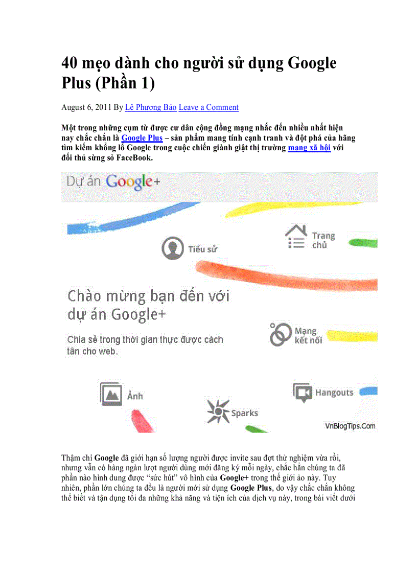 image for page 40 mẹo dành cho người sử dụng Google Plus Phần