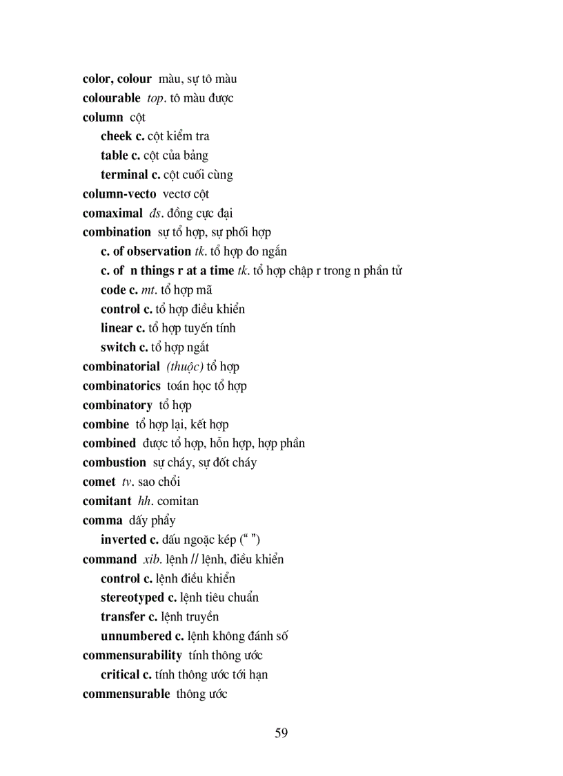 image for page Từ điển Thuật ngữ dùng trong toán học Anh Việt