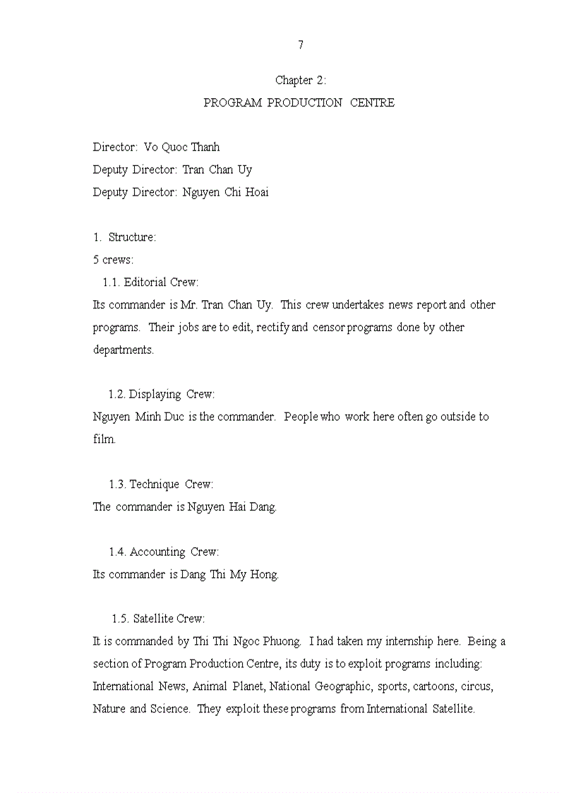 image for page Internship report