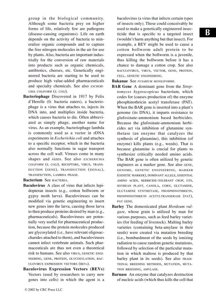 image for page Glossary of biotechnology terms