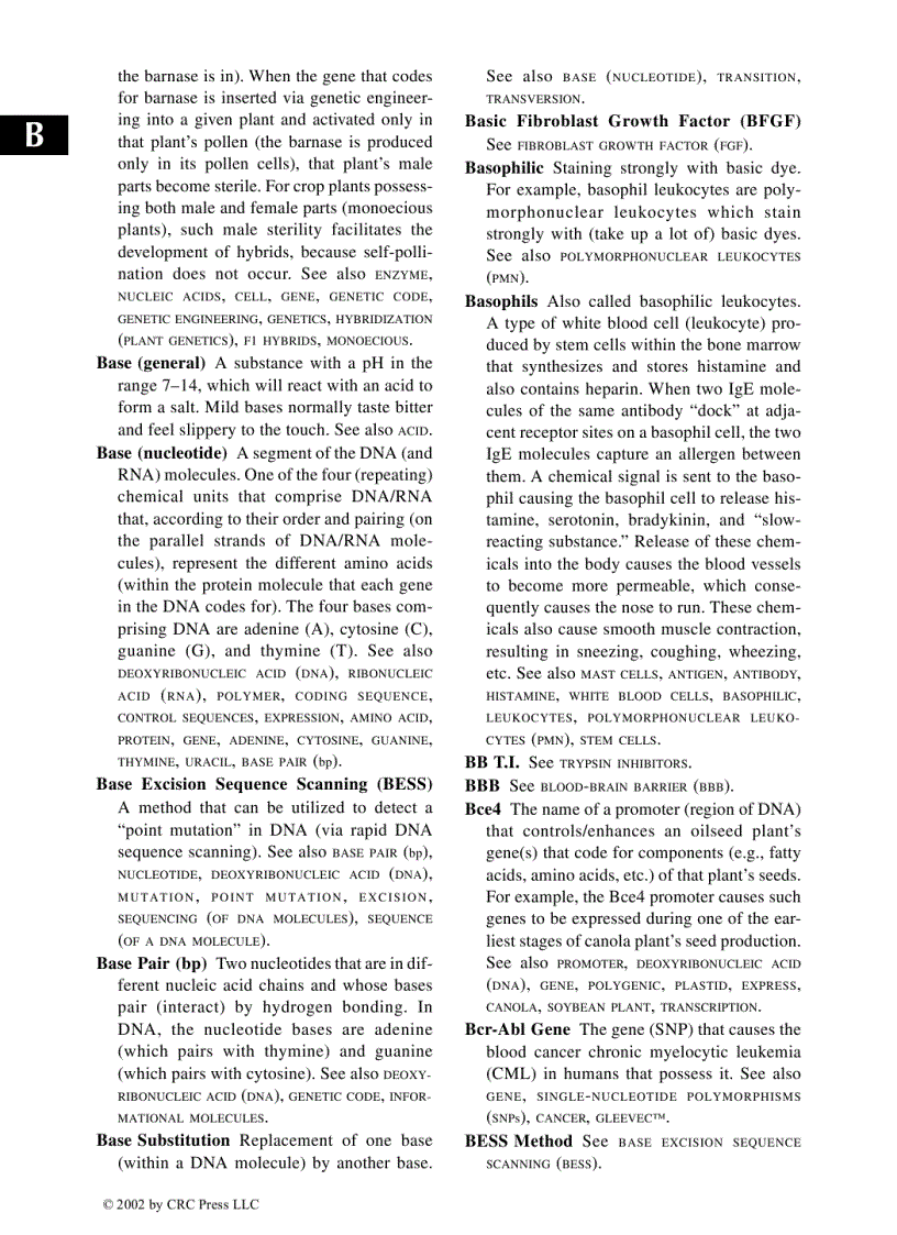 image for page Glossary of biotechnology terms