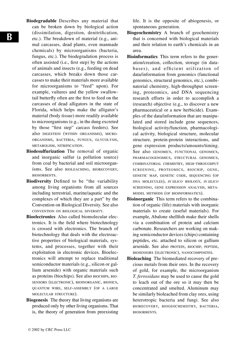 image for page Glossary of biotechnology terms