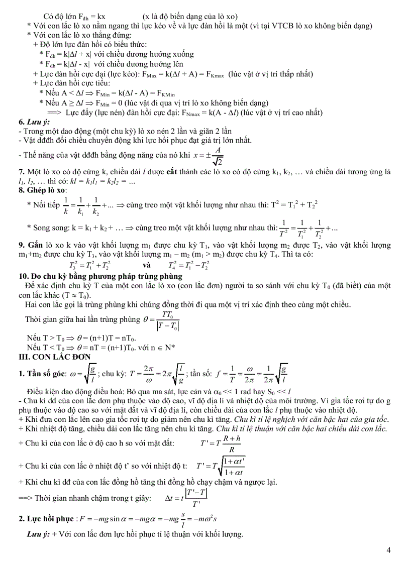 image for page Tổng hợp công thức vật lý 12 Chi tiết Thi tốt nghiệp Đại học