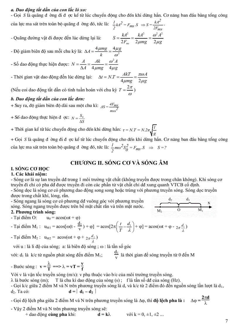image for page Tổng hợp công thức vật lý 12 Chi tiết Thi tốt nghiệp Đại học
