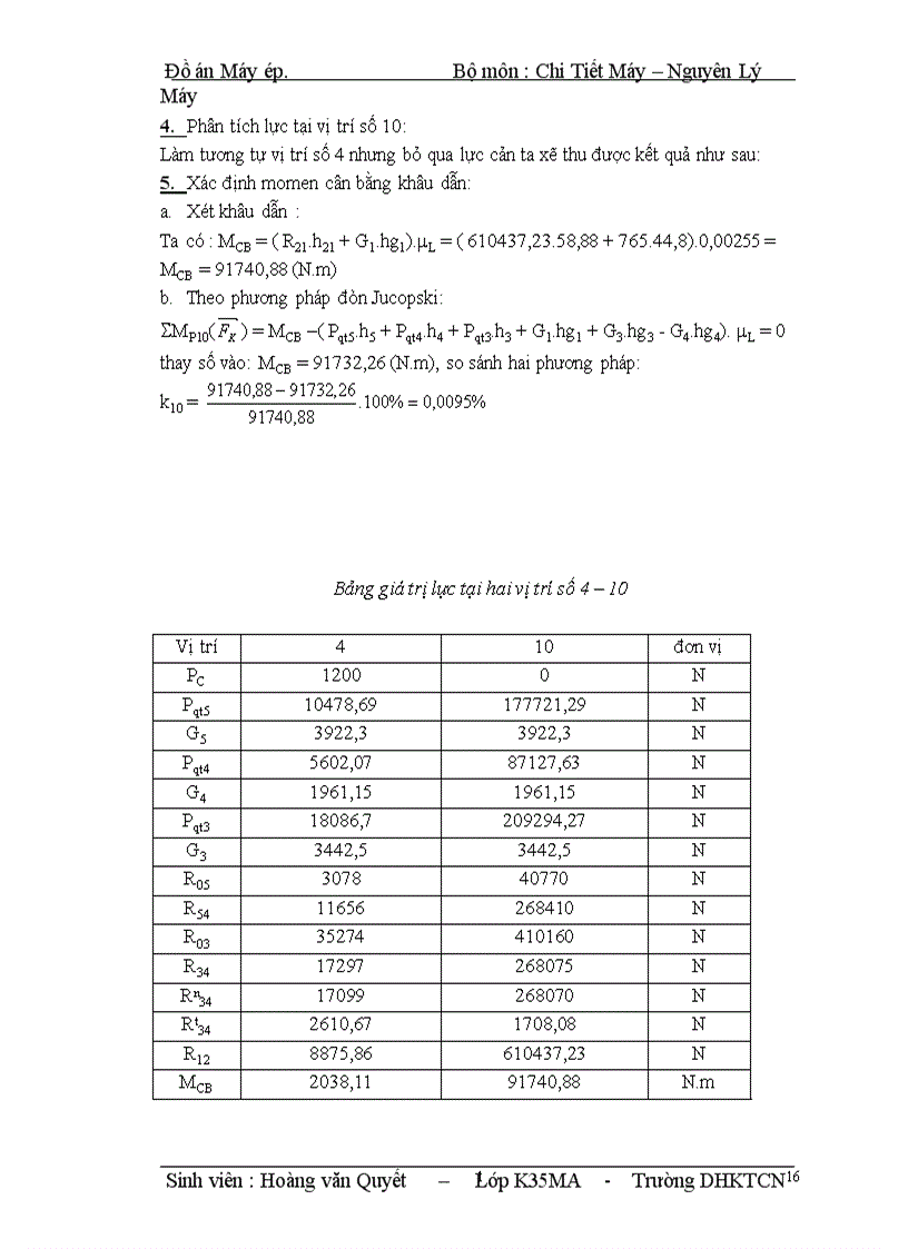 image for page Thuyết minh đồ án nguyên lý máy
