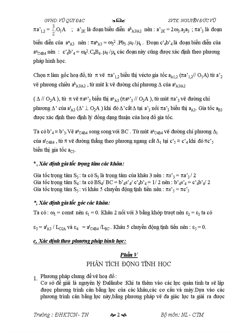 image for page Phân tích động học cơ cấu chính