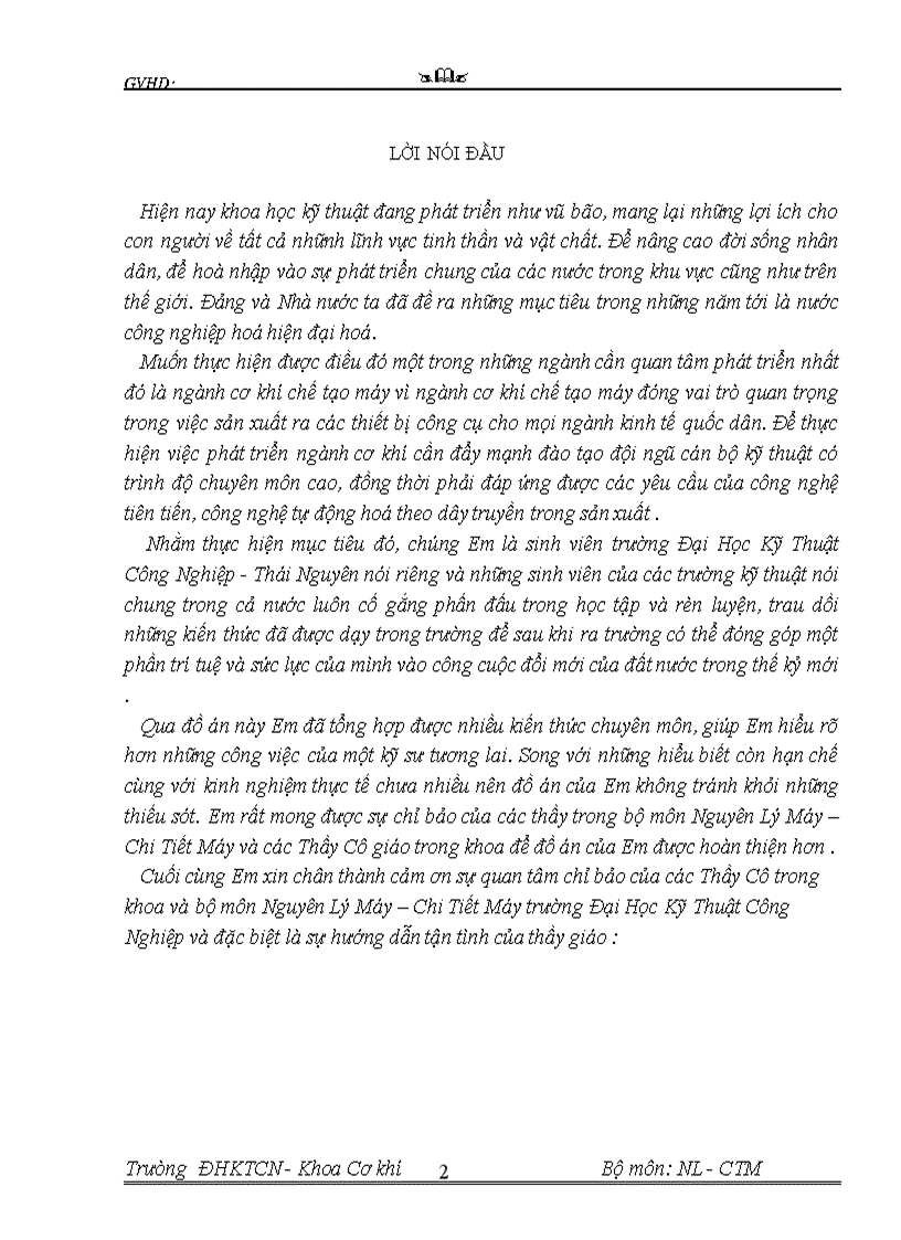 image for page Đồ án nguyên lý máy máy bào loại 3