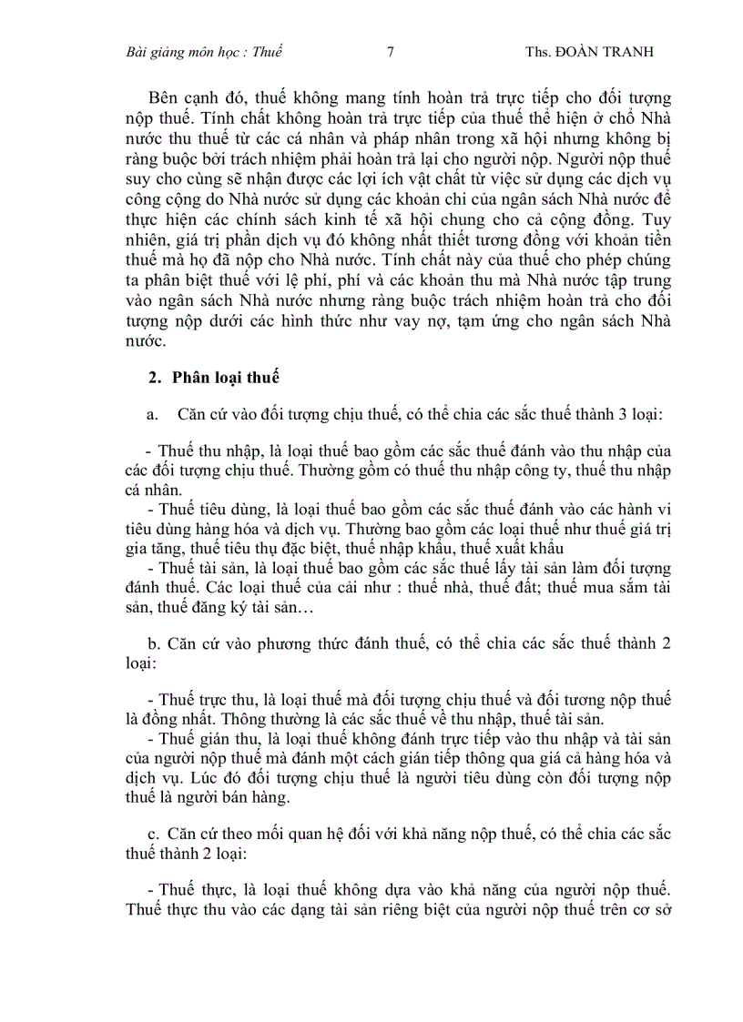 image for page Bài giảng môn học Thuế