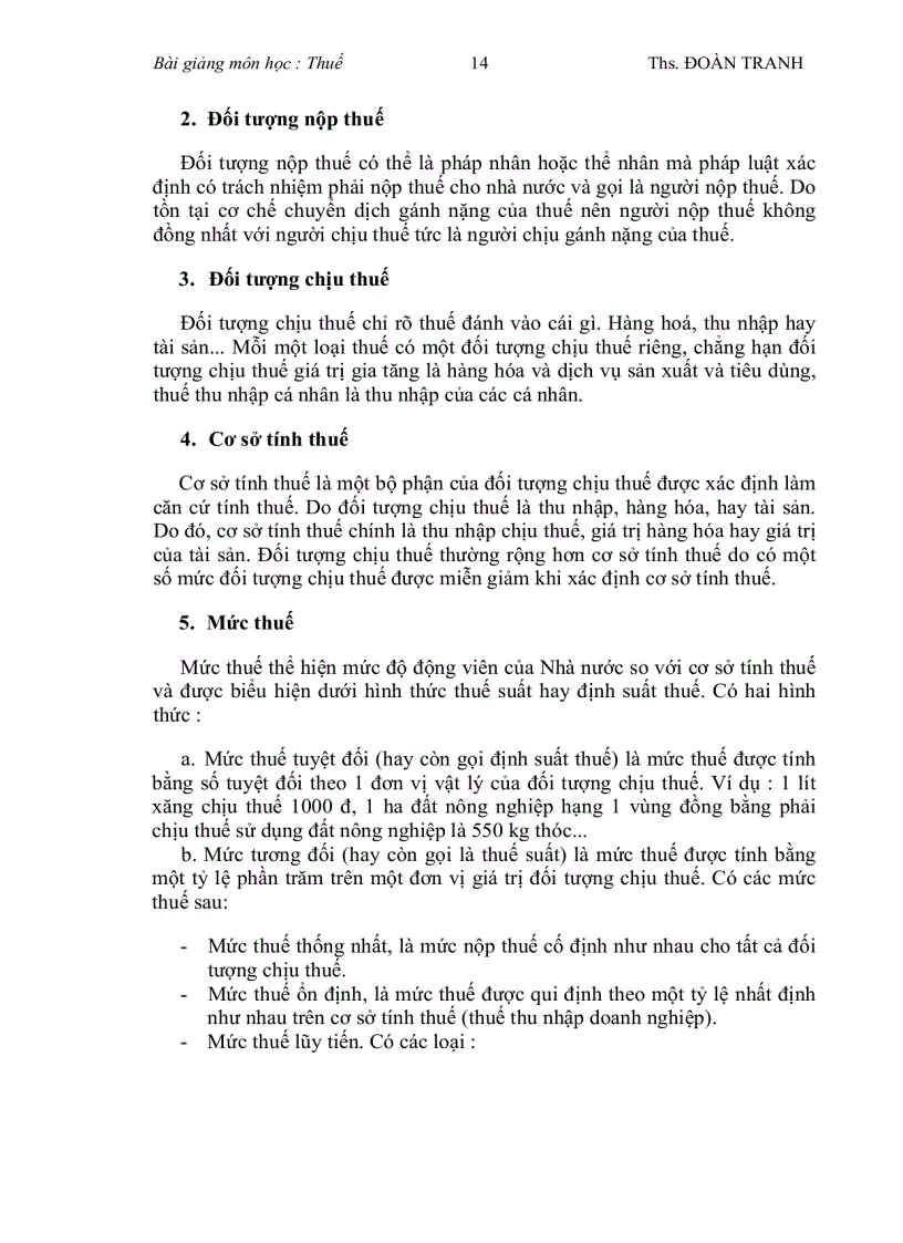 image for page Bài giảng môn học Thuế