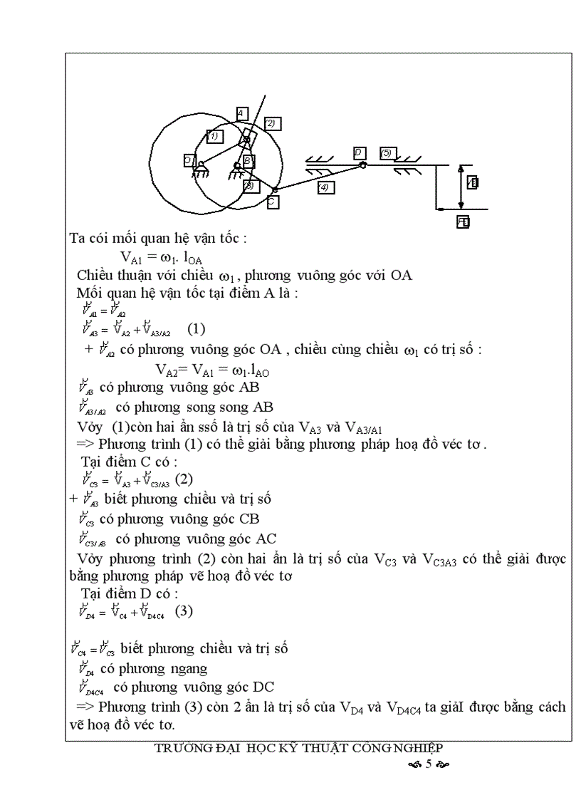 Cơ cấu chính của máy bào hai tay quay