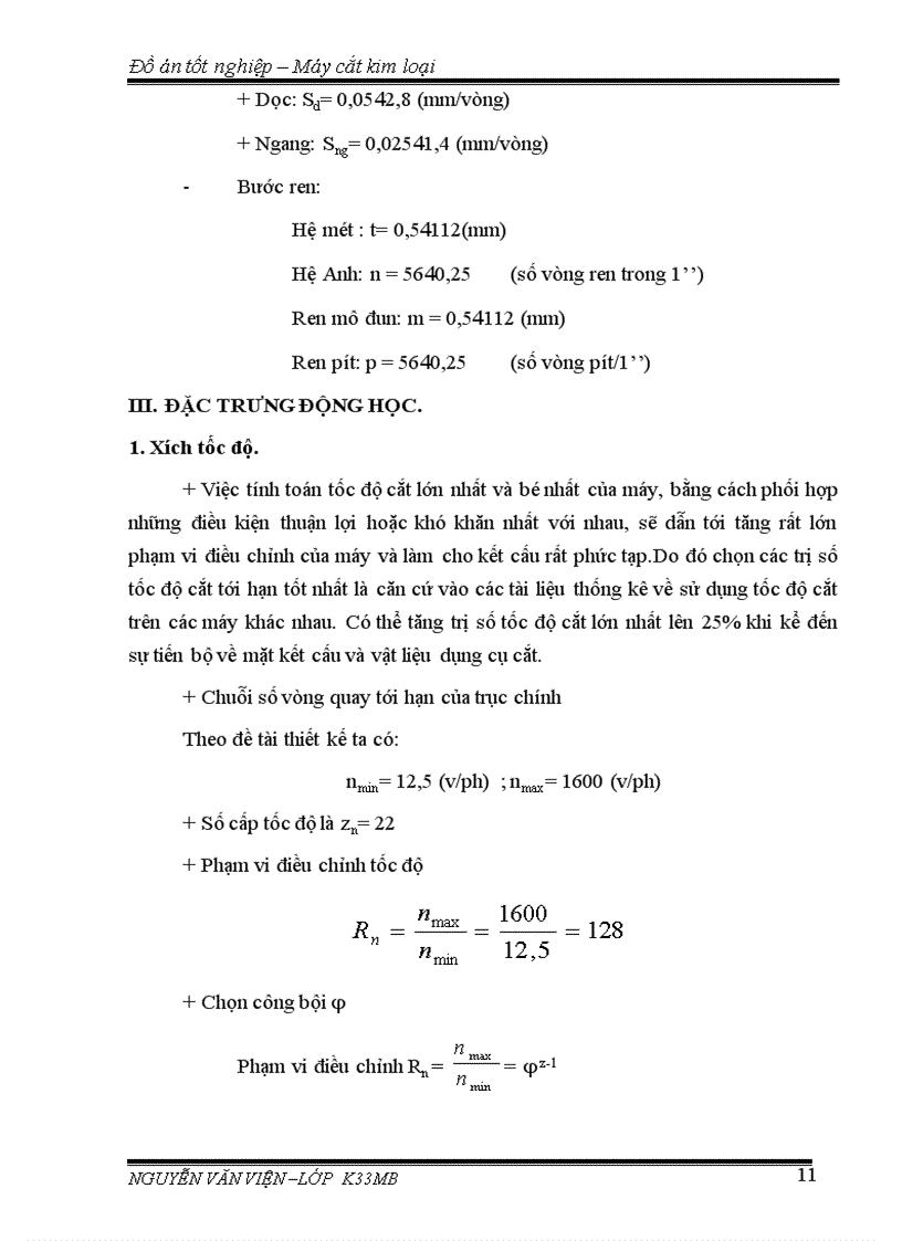 image for page Đặc trưng kỹ thuật của máy