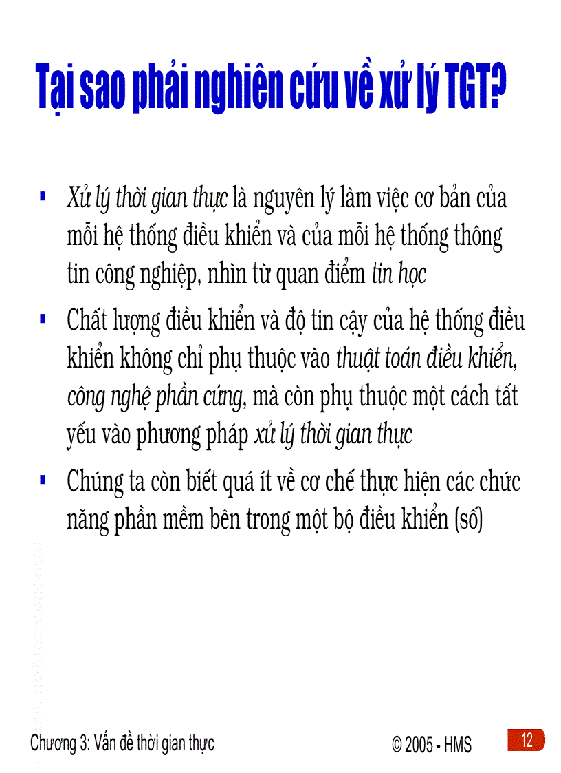 image for page Vấn ề thời gian thực