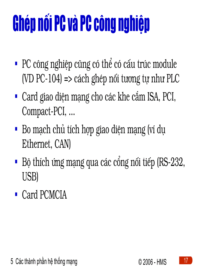 image for page Các thành phần hệthống mạng