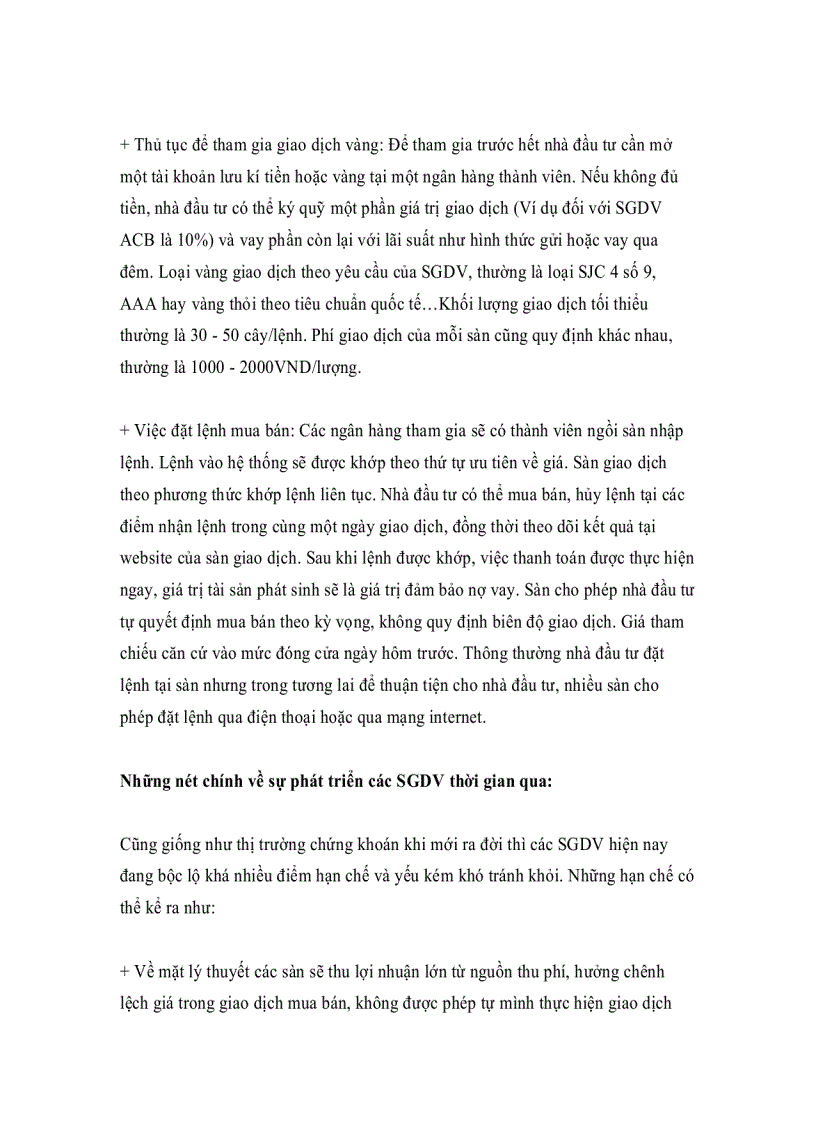 image for page Tìm hiểu hoạt động các sàn vàng