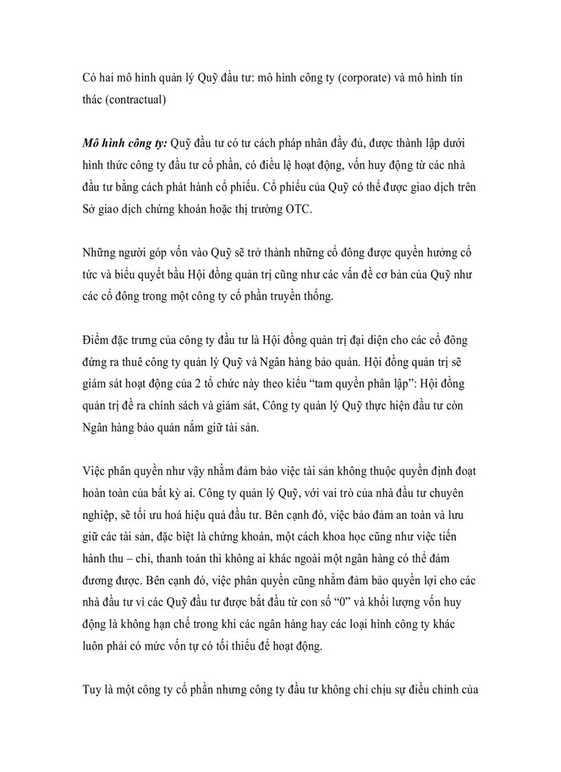 image for page Các loại Quỹ đầu tư