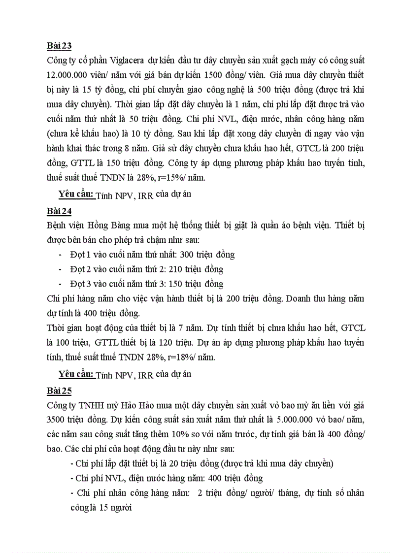 image for page Câu hỏi ôn tập môn đầu tư