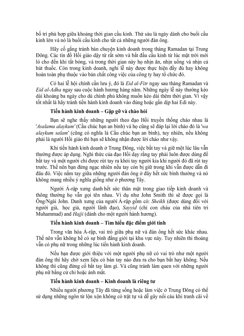 image for page Lời khuyên cho những ai muốn khởi sự kinh doanh tại Trung Đông