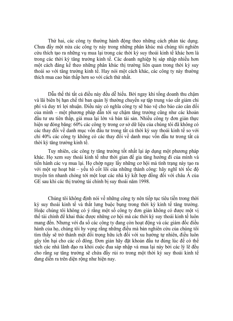 image for page Các chiến lược mua bán và sáp nhập M A trong một thị trường suy thoái