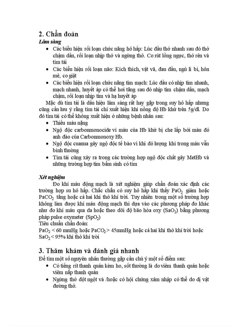 image for page Suy hô hấp