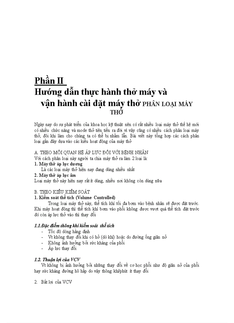 image for page Bài giảng PHÂN LOẠI MÁY THỞ