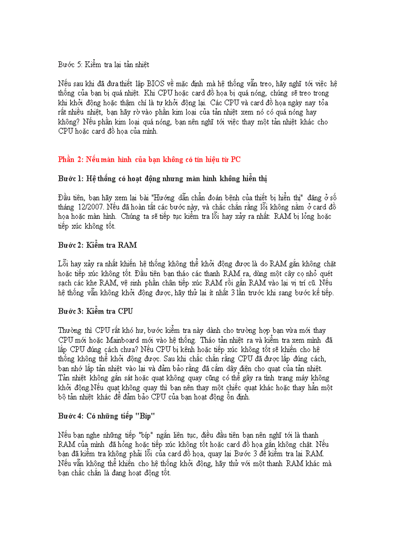 image for page Cách phân biệt lỗi Main với Ram của máy tính