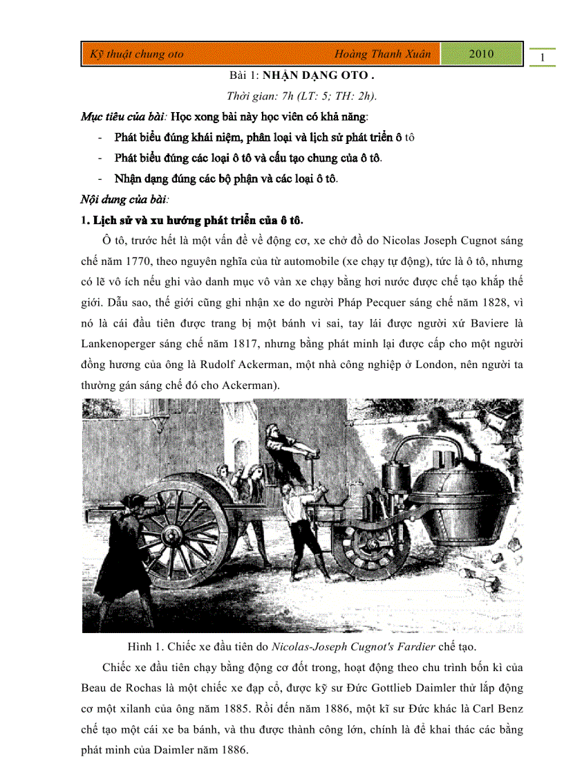 image for page Bài giảng Kỹ thuật chung ô tô