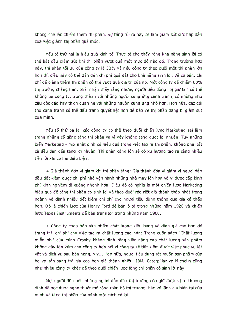 image for page Chiến lược thách thức thị trường