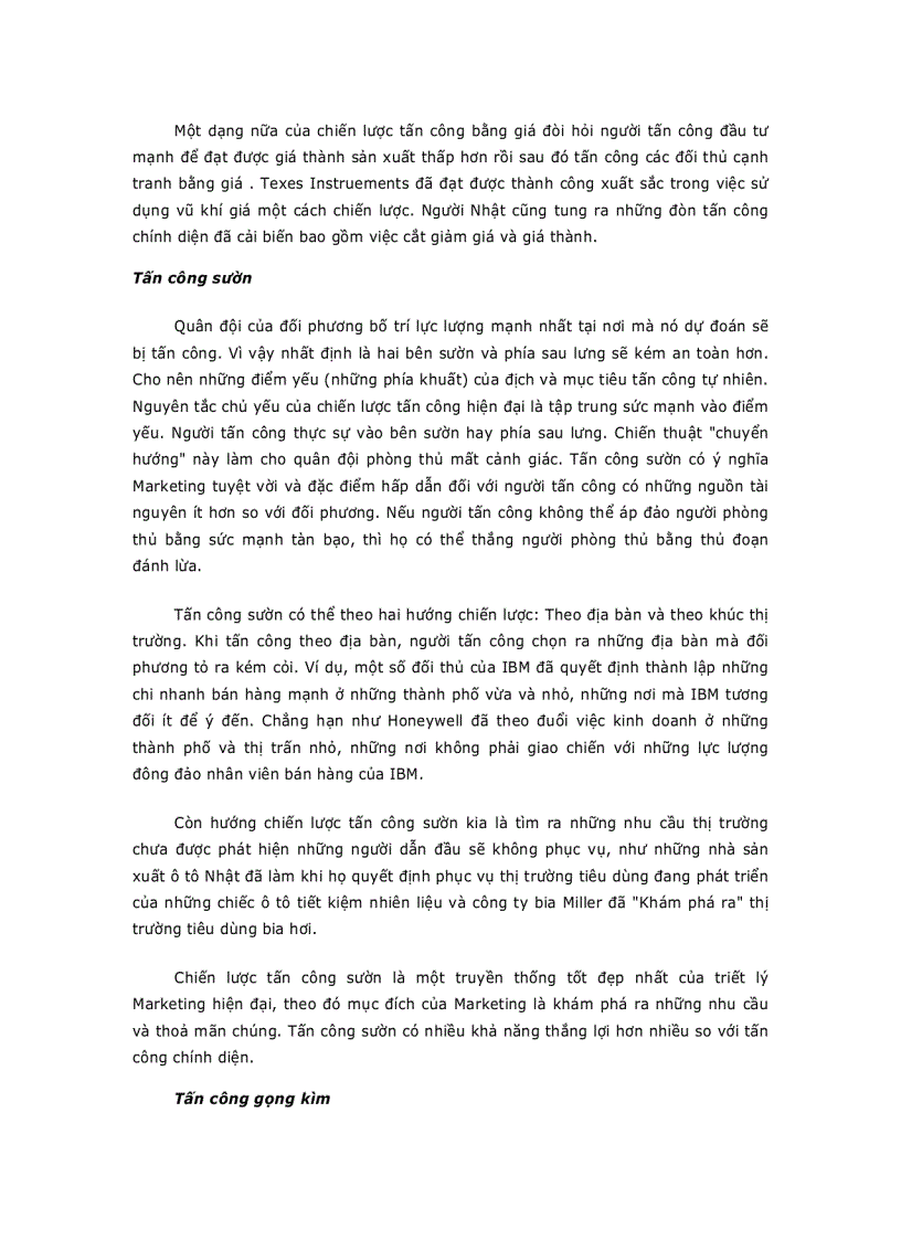 image for page Chiến lược thách thức thị trường