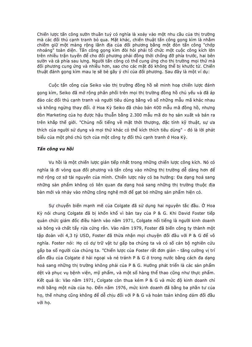 image for page Chiến lược thách thức thị trường