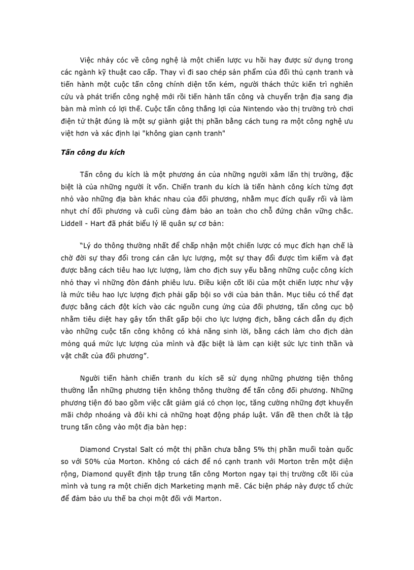 image for page Chiến lược thách thức thị trường