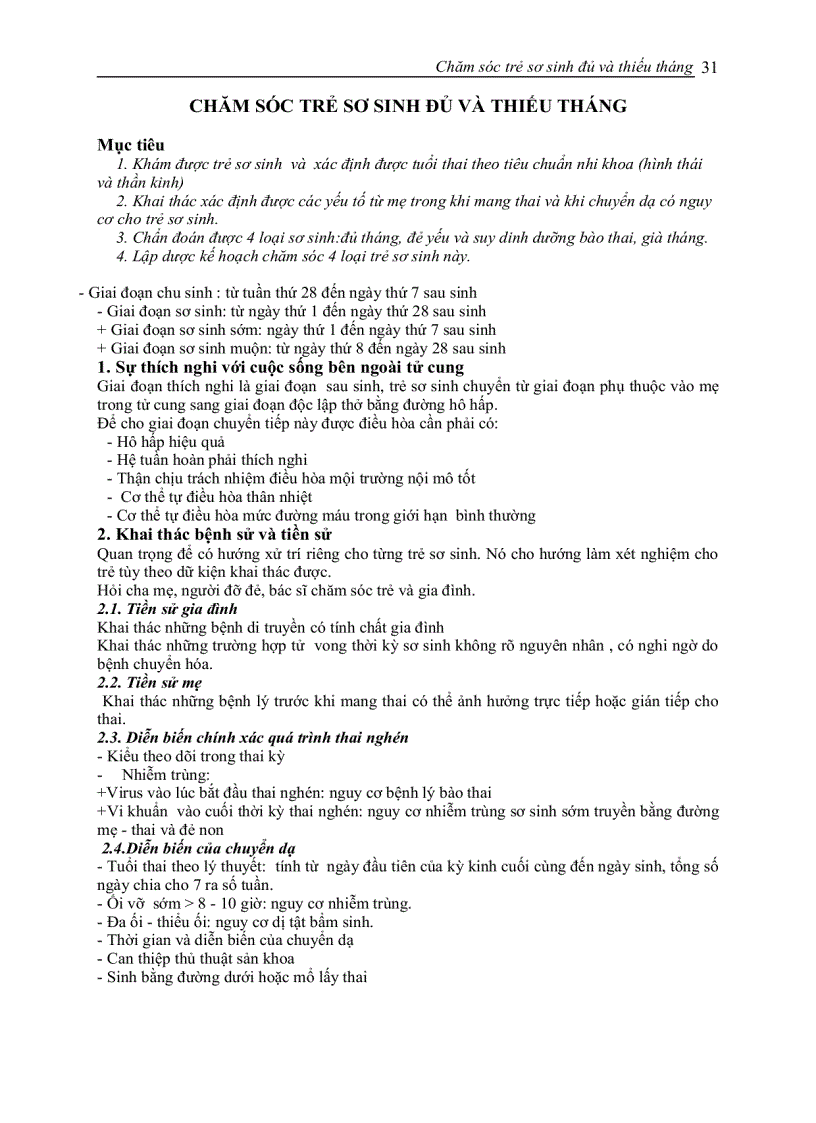 image for page Chăm sóc trẻ sơ sinh đủ và thiếu tháng