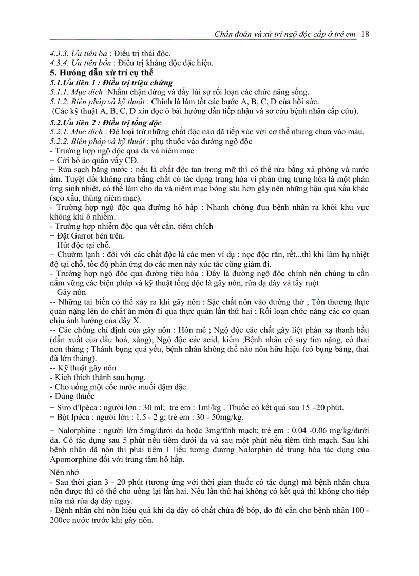 image for page Chẩn đoán xử trí ngộ độc cấp ở trẻ em