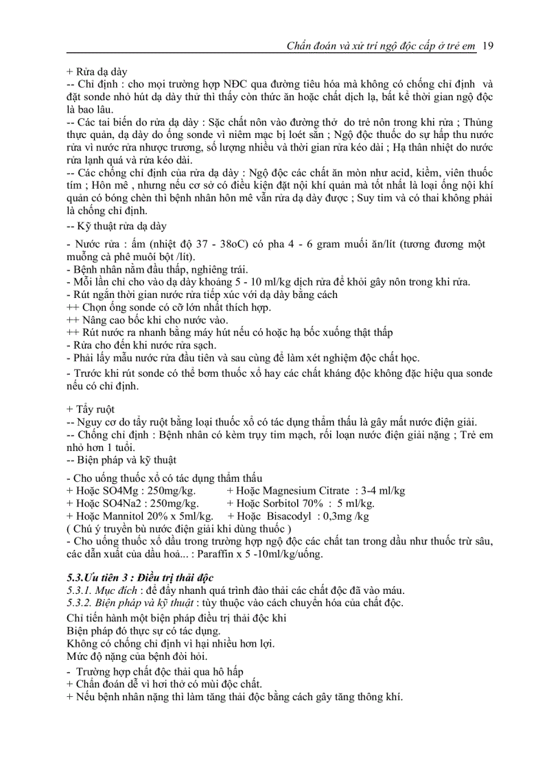 image for page Chẩn đoán xử trí ngộ độc cấp ở trẻ em