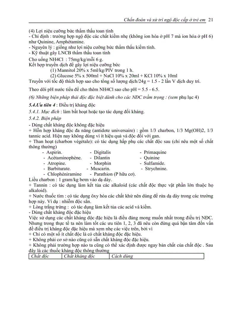 image for page Chẩn đoán xử trí ngộ độc cấp ở trẻ em