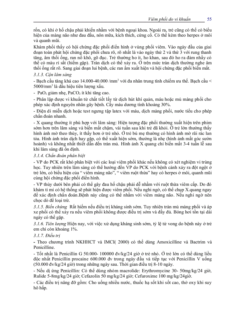 image for page Bài giảng Viêm phổi do vi khuẩn