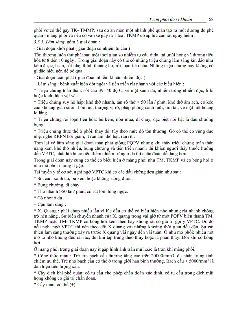 image for page Bài giảng Viêm phổi do vi khuẩn