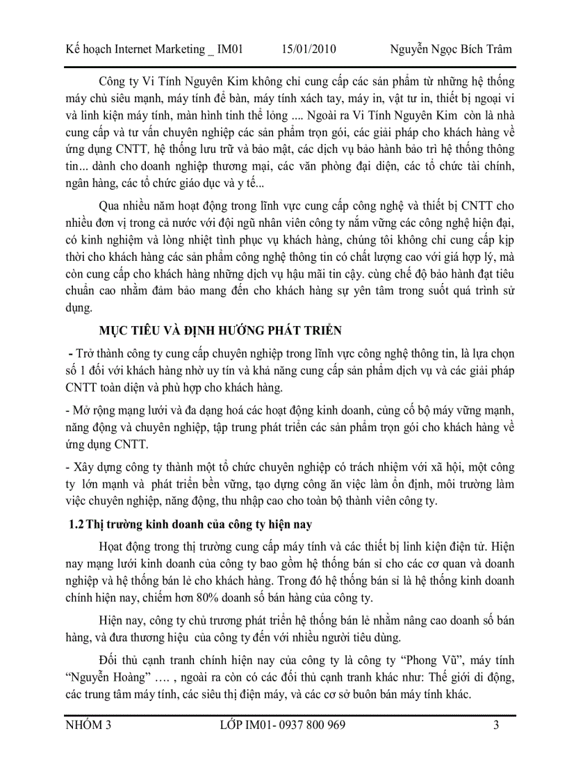 image for page Kế hoạch Internet Marketing