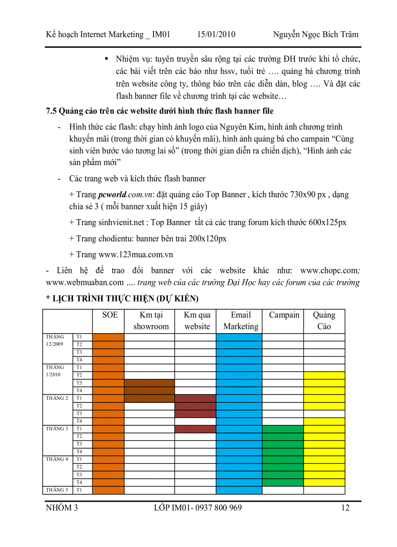 image for page Kế hoạch Internet Marketing