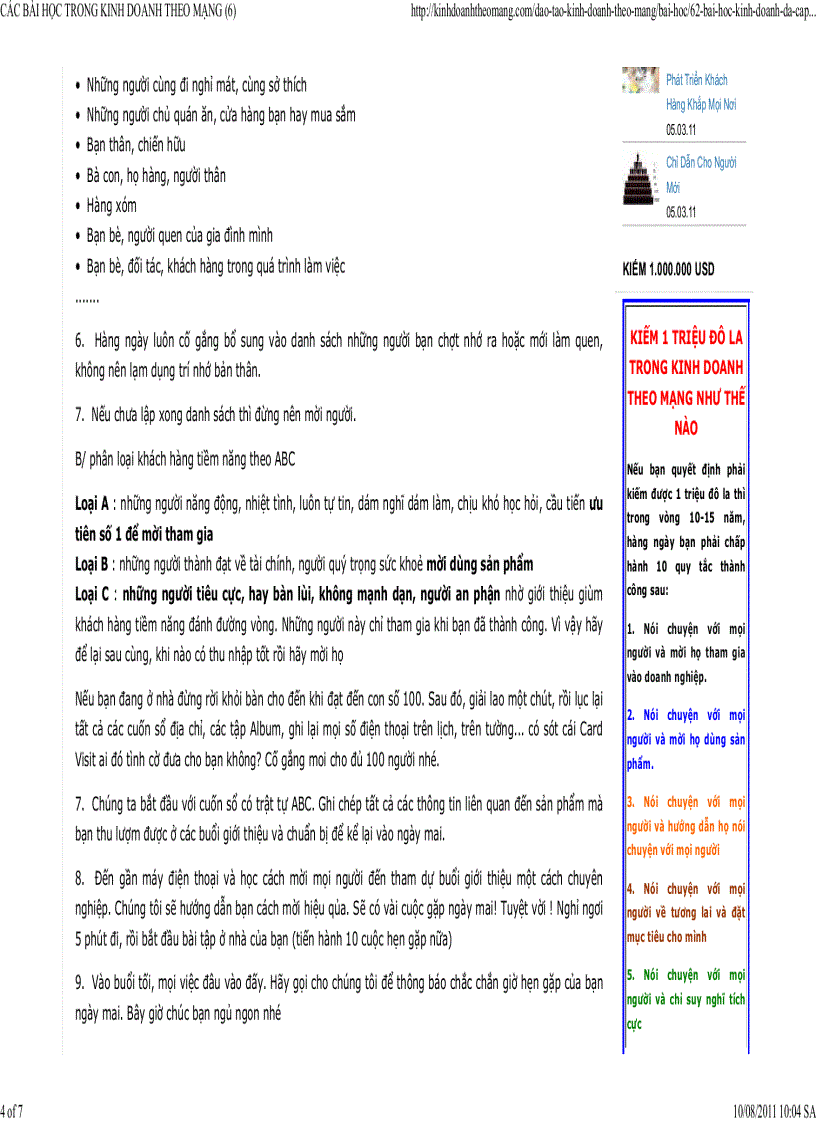 image for page Các bài học trong kinh doanh theo mạng các kỹ năng làm việc cần thiết