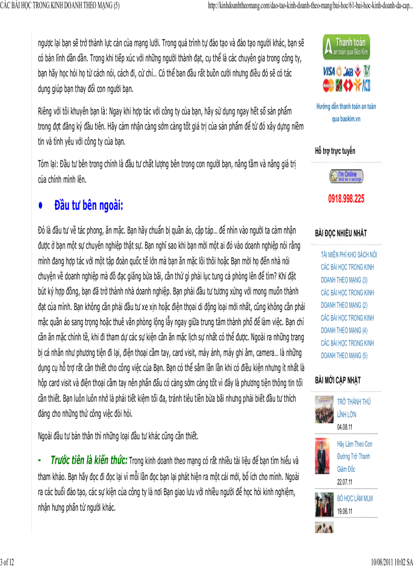 image for page Các bài học trong kinh doanh theo mạng các kỹ năng làm việc cần thiết 1