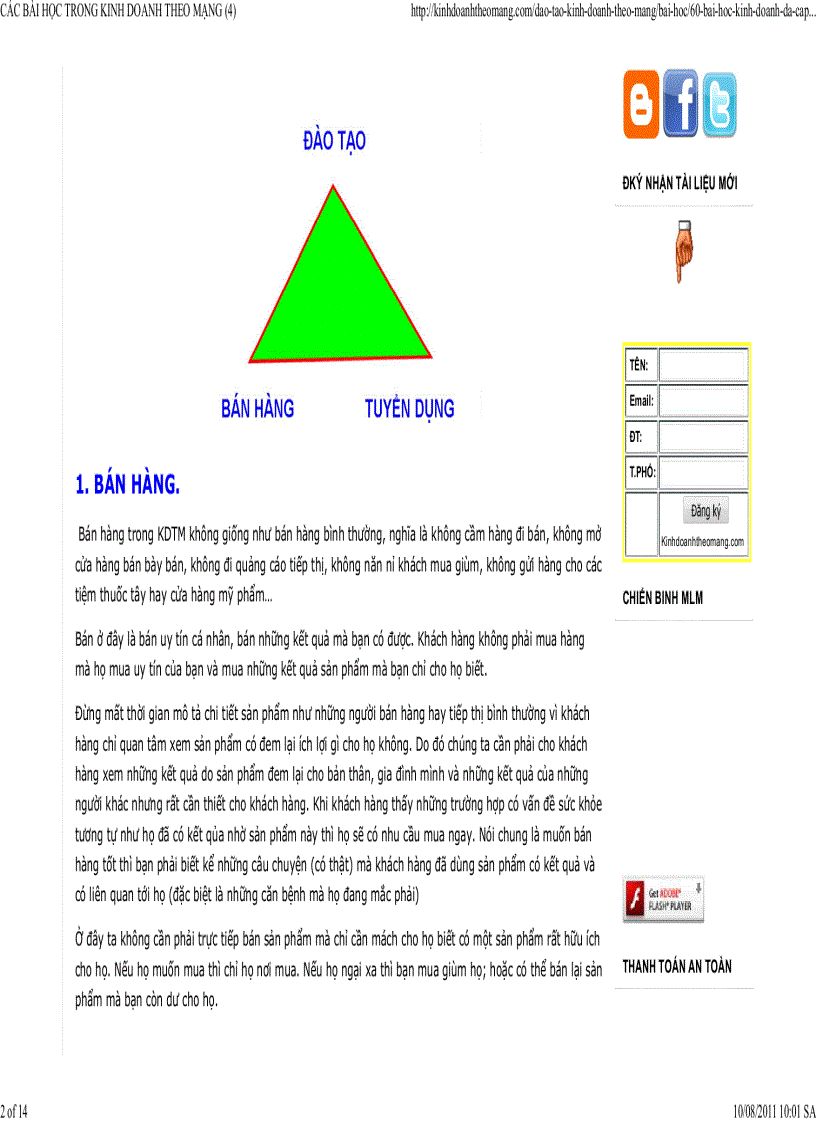 image for page Các bài học trong kinh doanh theo mạng các kỹ năng làm việc cần thiết 2